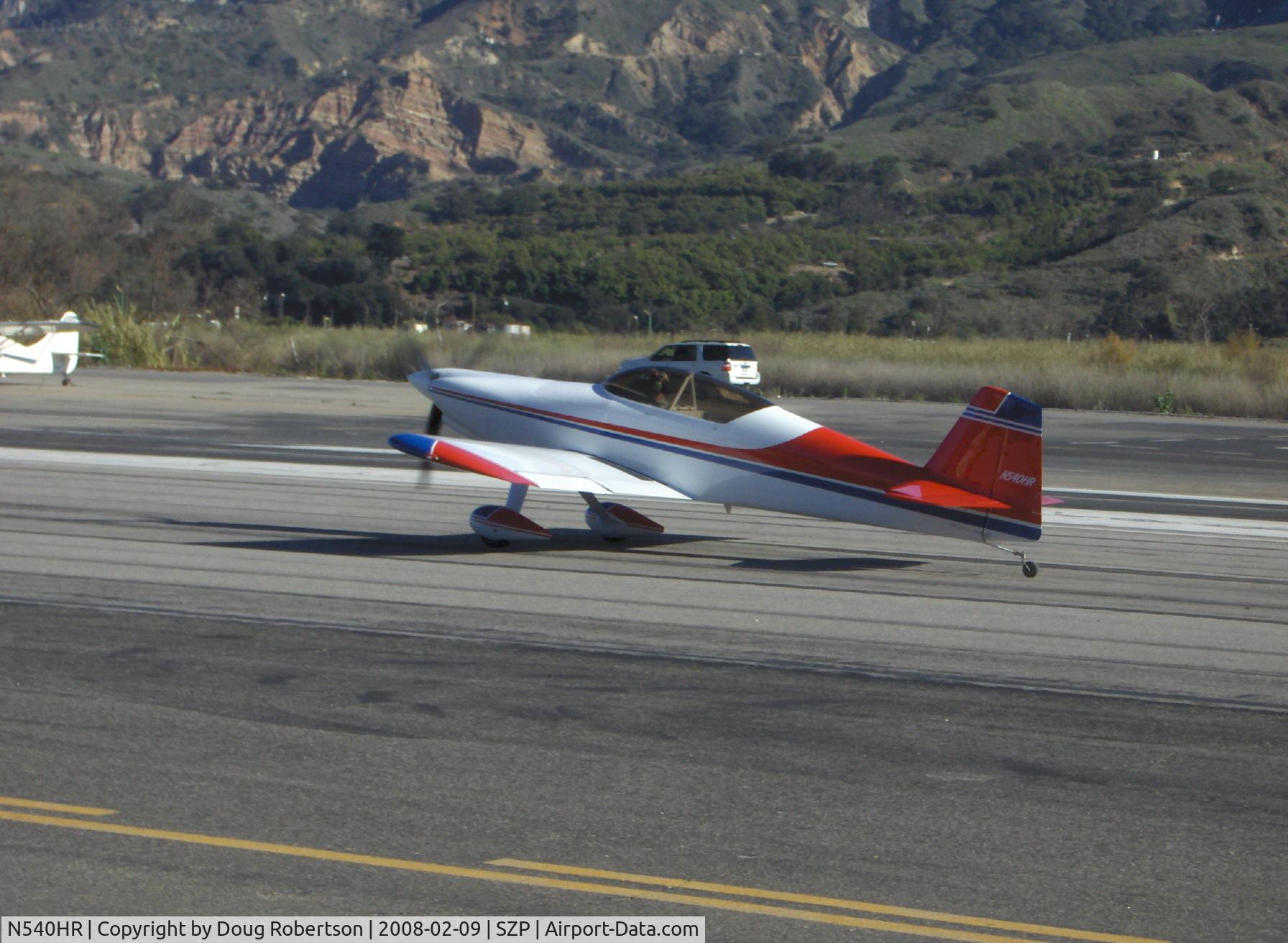 N540HR, 2002 Vans RV-4 C/N 0002, 2002 Howe HARMON ROCKET Ser. #002, Lycoming IO-540 250 Hp, three blade MT scimitar prop, taxi to Rwy 22