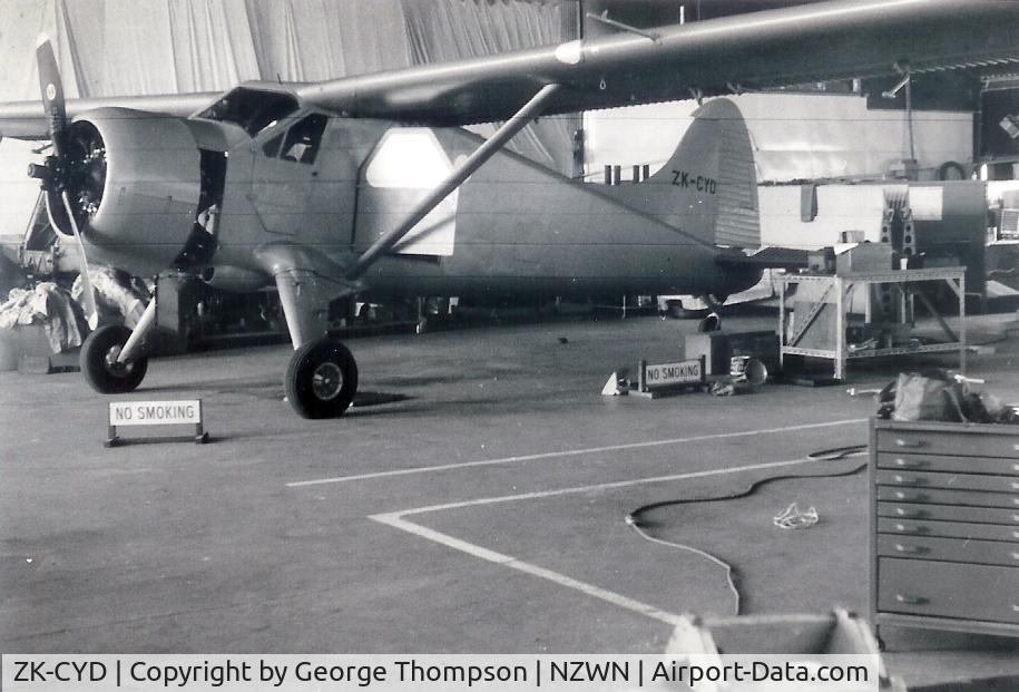 ZK-CYD, 1966 De Havilland Canada DHC-2 Beaver C/N 1615, At Rongotai NZ 1968