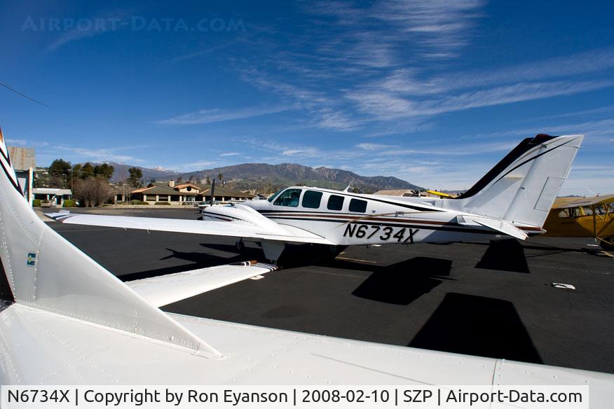N6734X, 1980 Beech 58 Baron C/N TH-1116, Beech 58