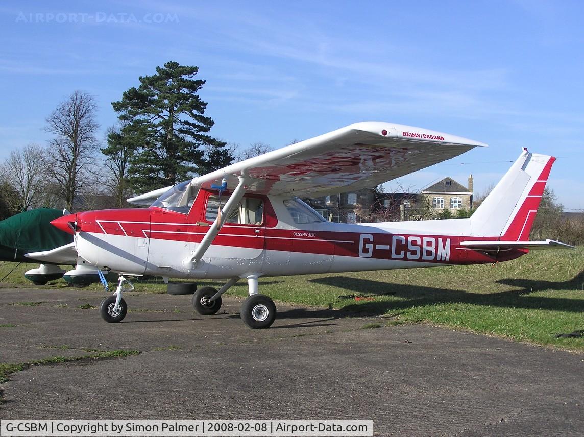 G-CSBM, 1977 Reims Cessna F150M C/N 1359, Cessna 150 parked at Hinton