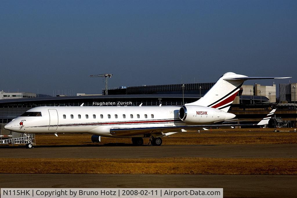 N115HK, 1997 Bombardier BD-700-1A10 Global Express C/N 9004, Flughafen Zurich Unique