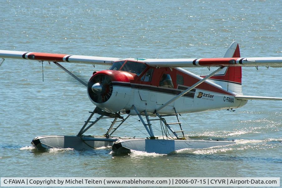 C-FAWA, 1960 De Havilland Canada DHC-2 Beaver Mk.I C/N 1430, Baxter Aviation seaplane