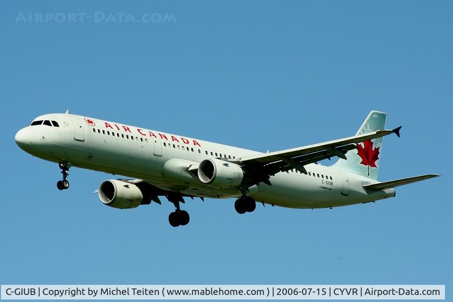 C-GIUB, 2001 Airbus A321-211 C/N 1623, Air Canada