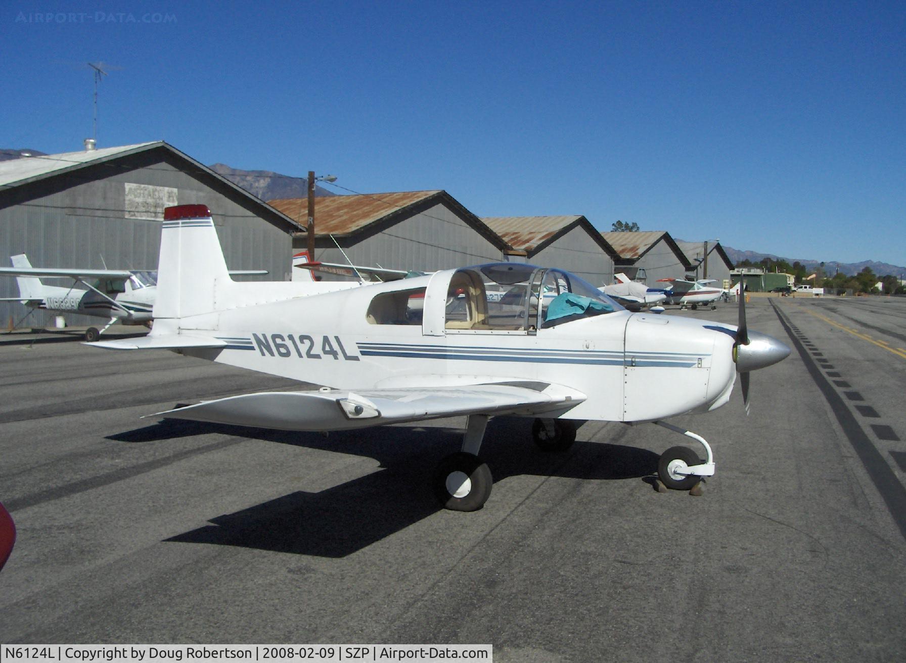 N6124L, 1970 American AA-1 Yankee C/N AA1-0324, 1970 American AA-1 YANKEE CLIPPER, Lycoming O-235 108 Hp