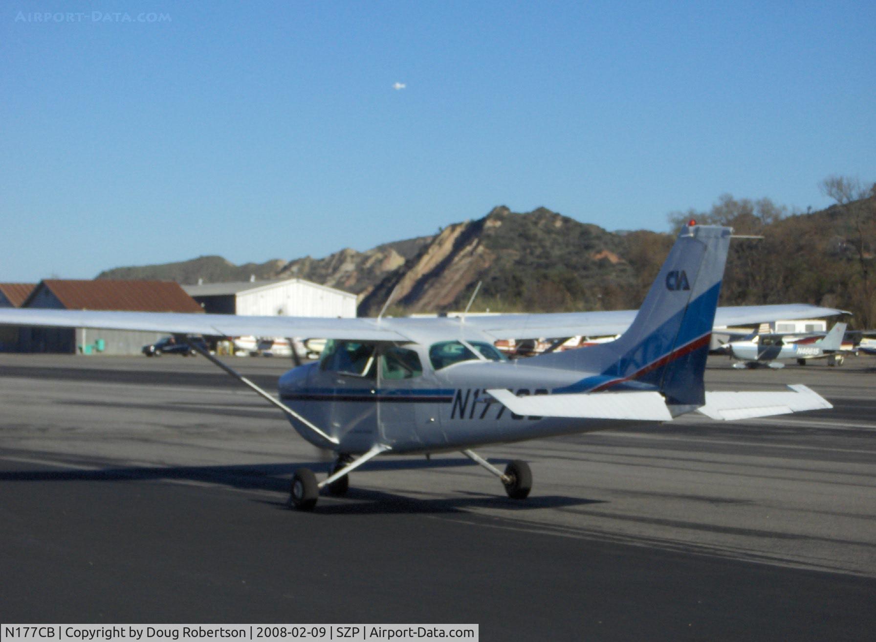 N177CB, 1980 Cessna 172P C/N 172-74204, 1980 Cessna 172P, Lycoming  O-320-H2AD 160 Hp, taxi back