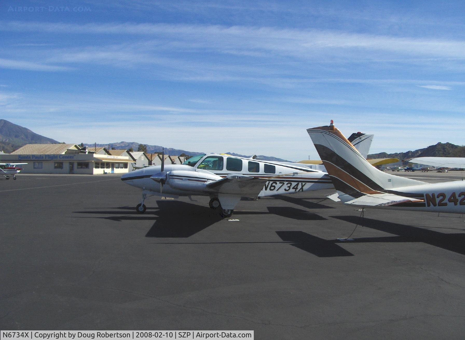 N6734X, 1980 Beech 58 Baron C/N TH-1116, 1980 Beech 58 BARON, two Continental IO-520-C 285 Hp each