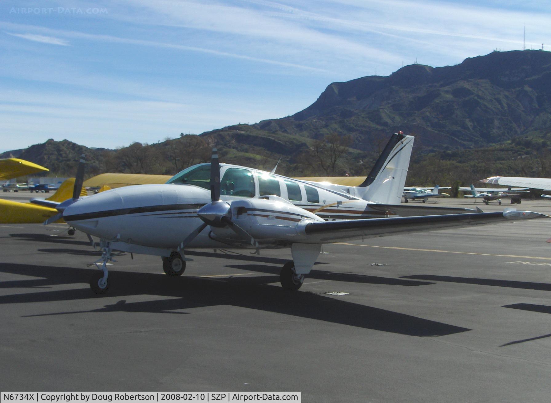 N6734X, 1980 Beech 58 Baron C/N TH-1116, 1980 Beech 58 BARON, two Continental IO-520-C 285 Hp each