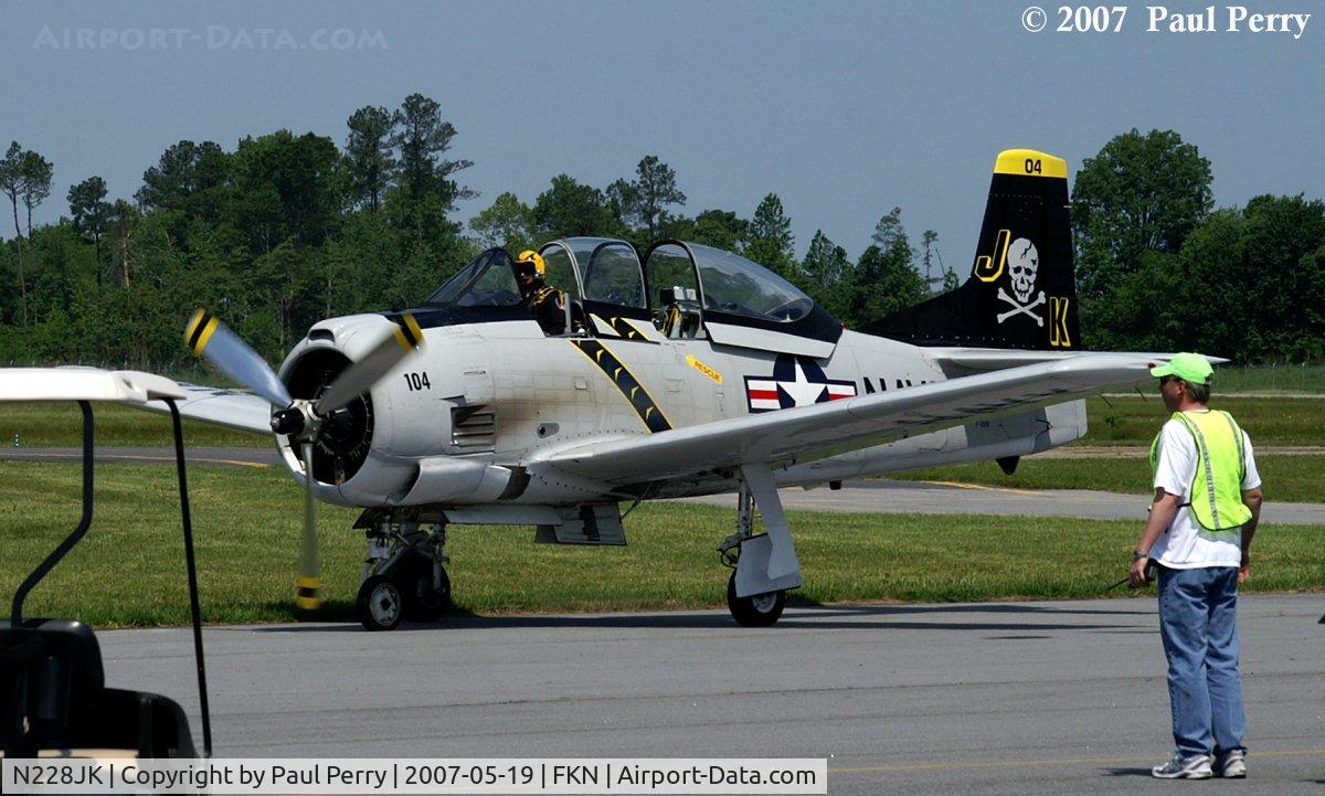 N228JK, 1955 North American T-28B Trojan C/N 200-31 (137668), Being marshalled in