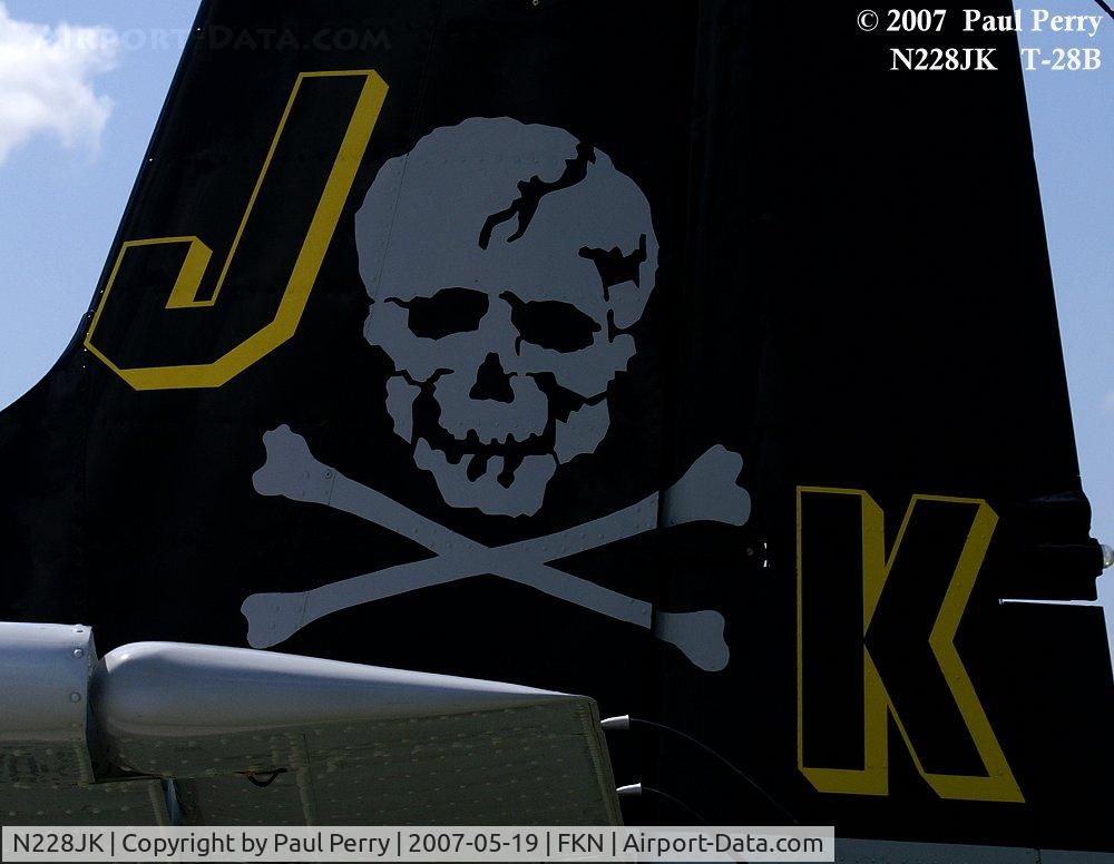 N228JK, 1955 North American T-28B Trojan C/N 200-31 (137668), The Jolly Roger