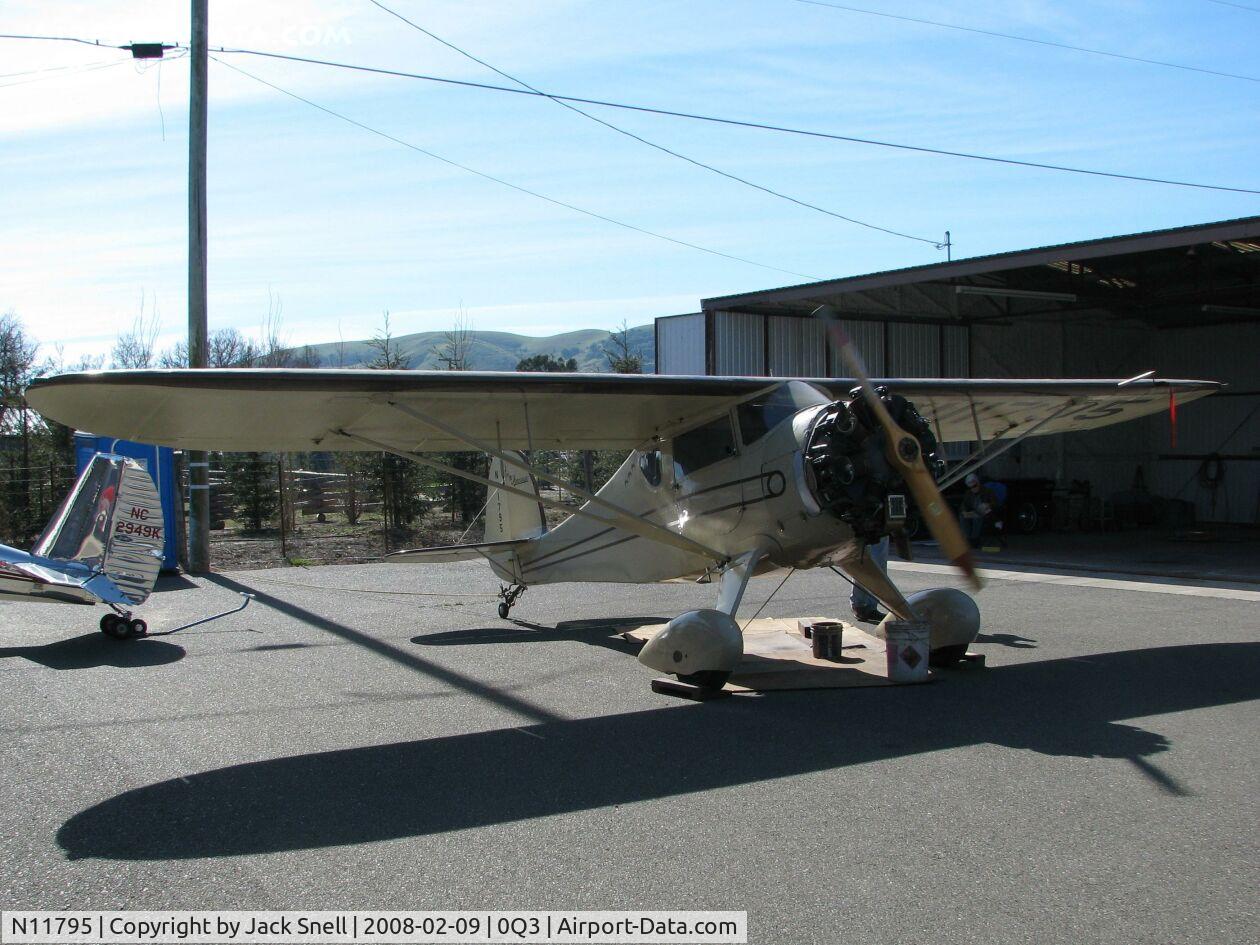 N11795, 1937 Monocoupe 90A C/N A-719, Taken at the Schellville Antique Aerodrome Display Weekend