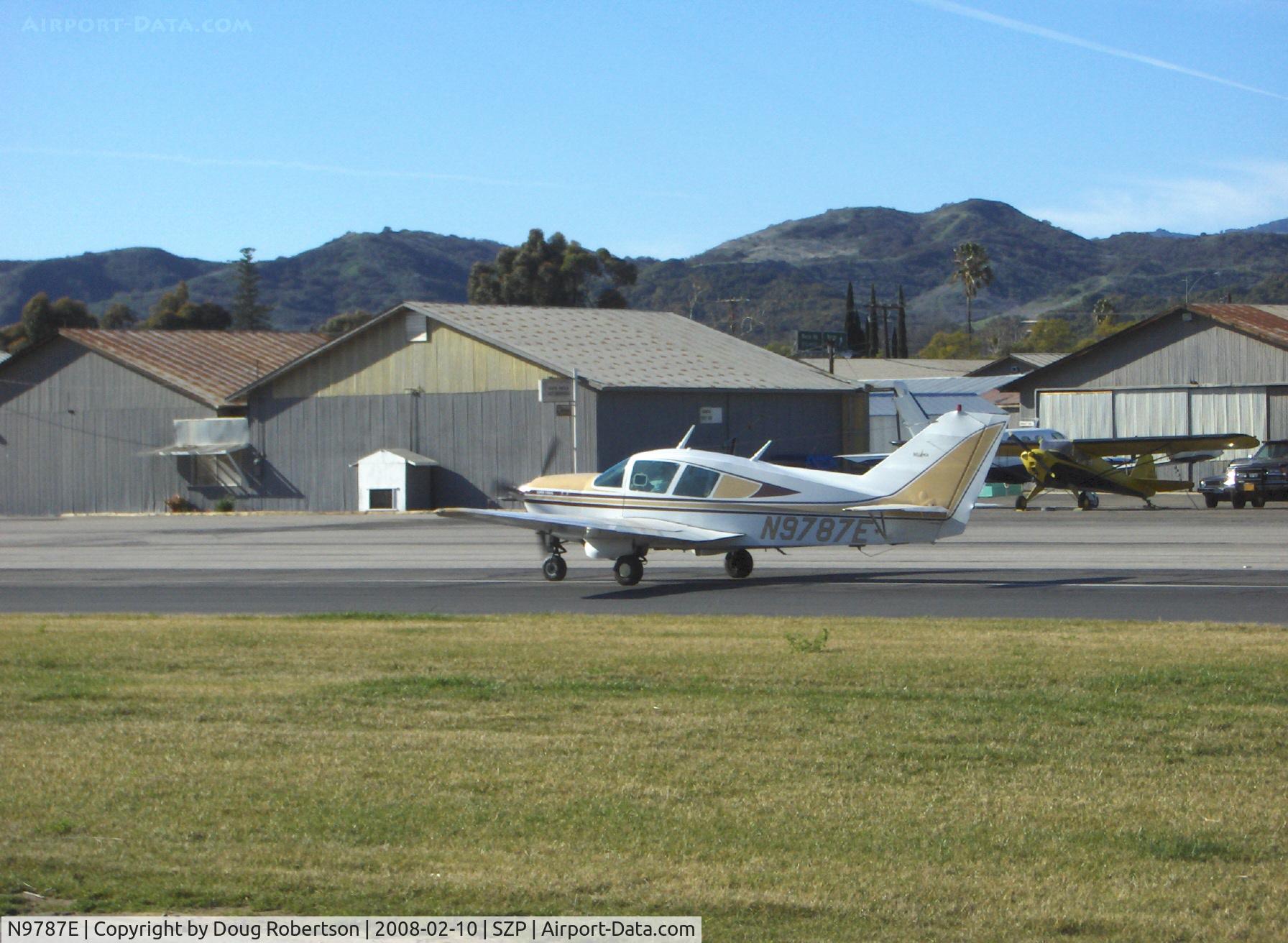 N9787E, 1976 Bellanca 17-30A Viking C/N 76-30846, 1976 Bellanca 17-30A VIKING, Continental IO-520-K 300/285 Hp, landing roll Rwy 22