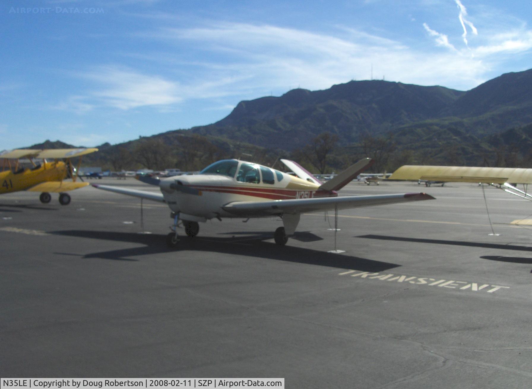 N35LE, 1955 Beech F35 Bonanza C/N D-4371, 1955 Beech F35 BONANZA, Continental E-225-8 225 Hp