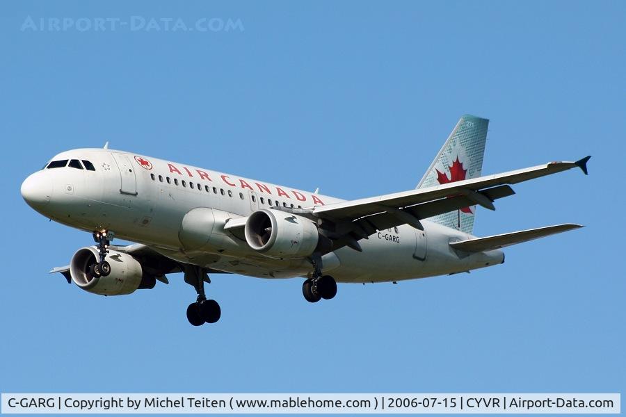C-GARG, 1997 Airbus A319-114 C/N 742, Air Canada