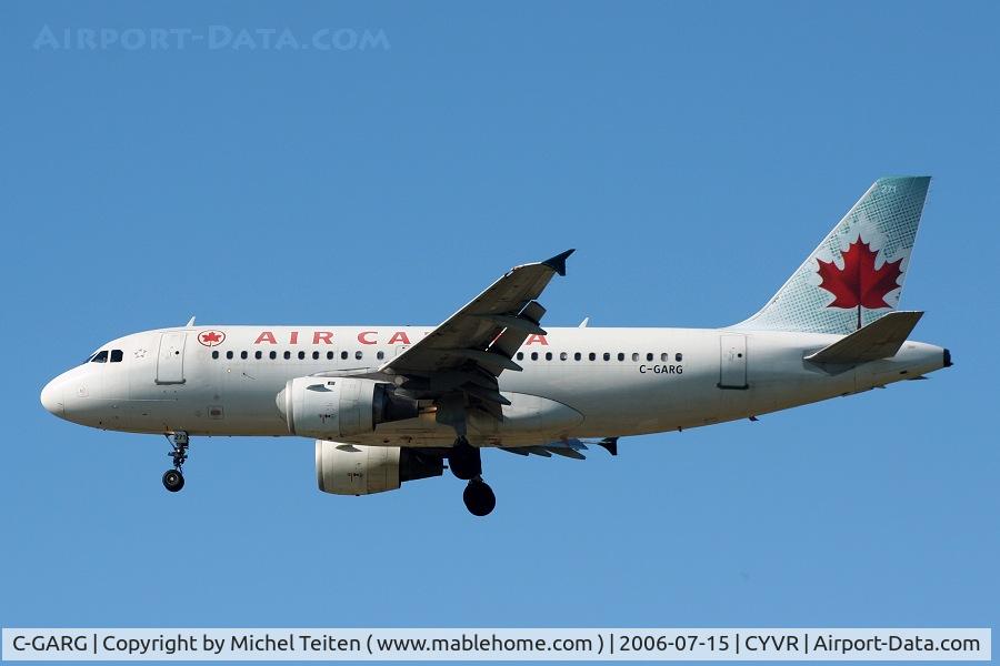 C-GARG, 1997 Airbus A319-114 C/N 742, Air Canada