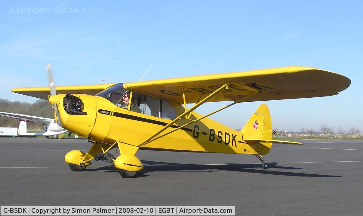 G-BSDK, 1941 Piper J-5A Cub Cruiser Cub Cruiser C/N 5-175, Seen at the Valentines Fly-In at Turweston
