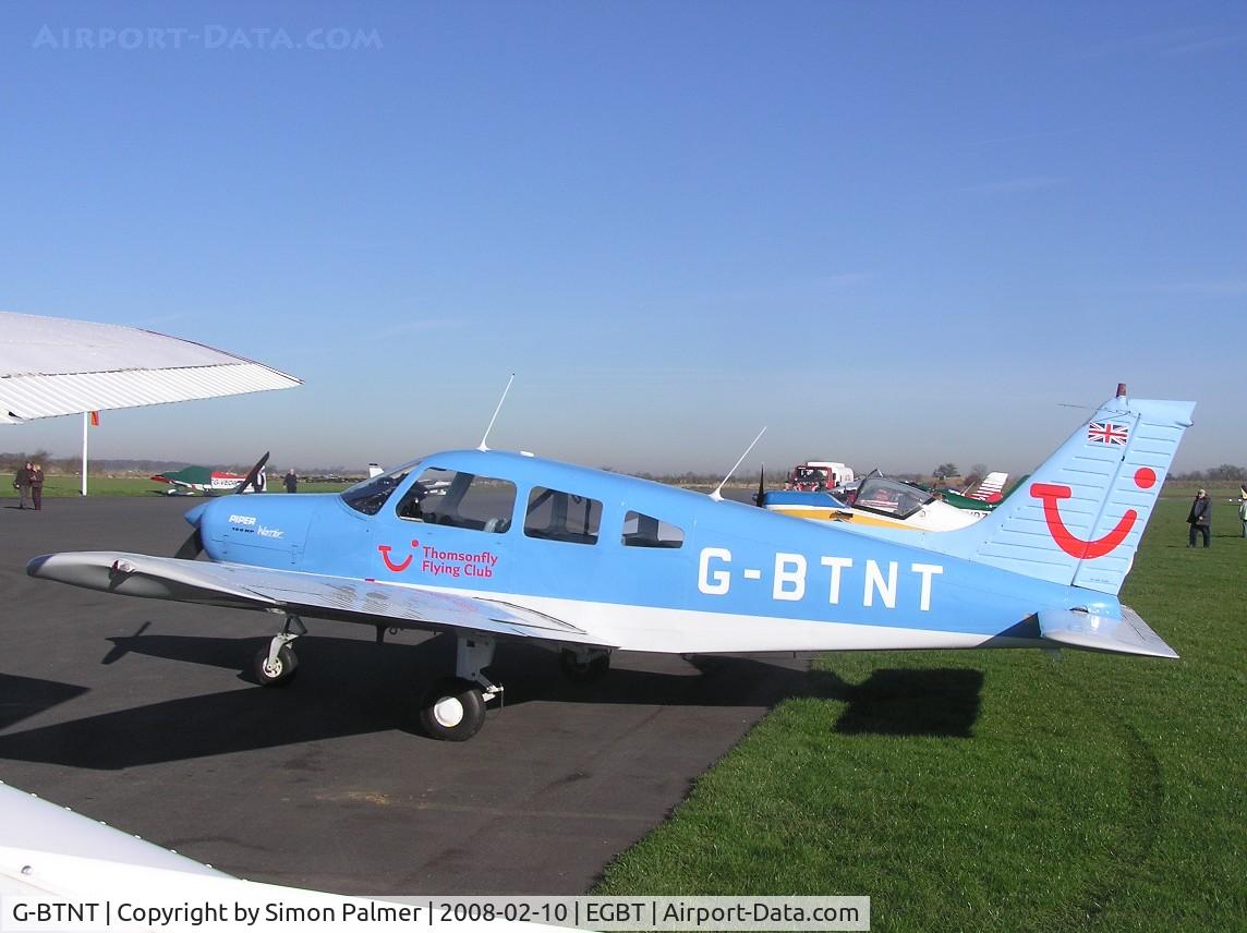 G-BTNT, 1976 Piper PA-28-151 Cherokee Warrior C/N 28-7615401, Seen at the Valentines Fly-In at Turweston