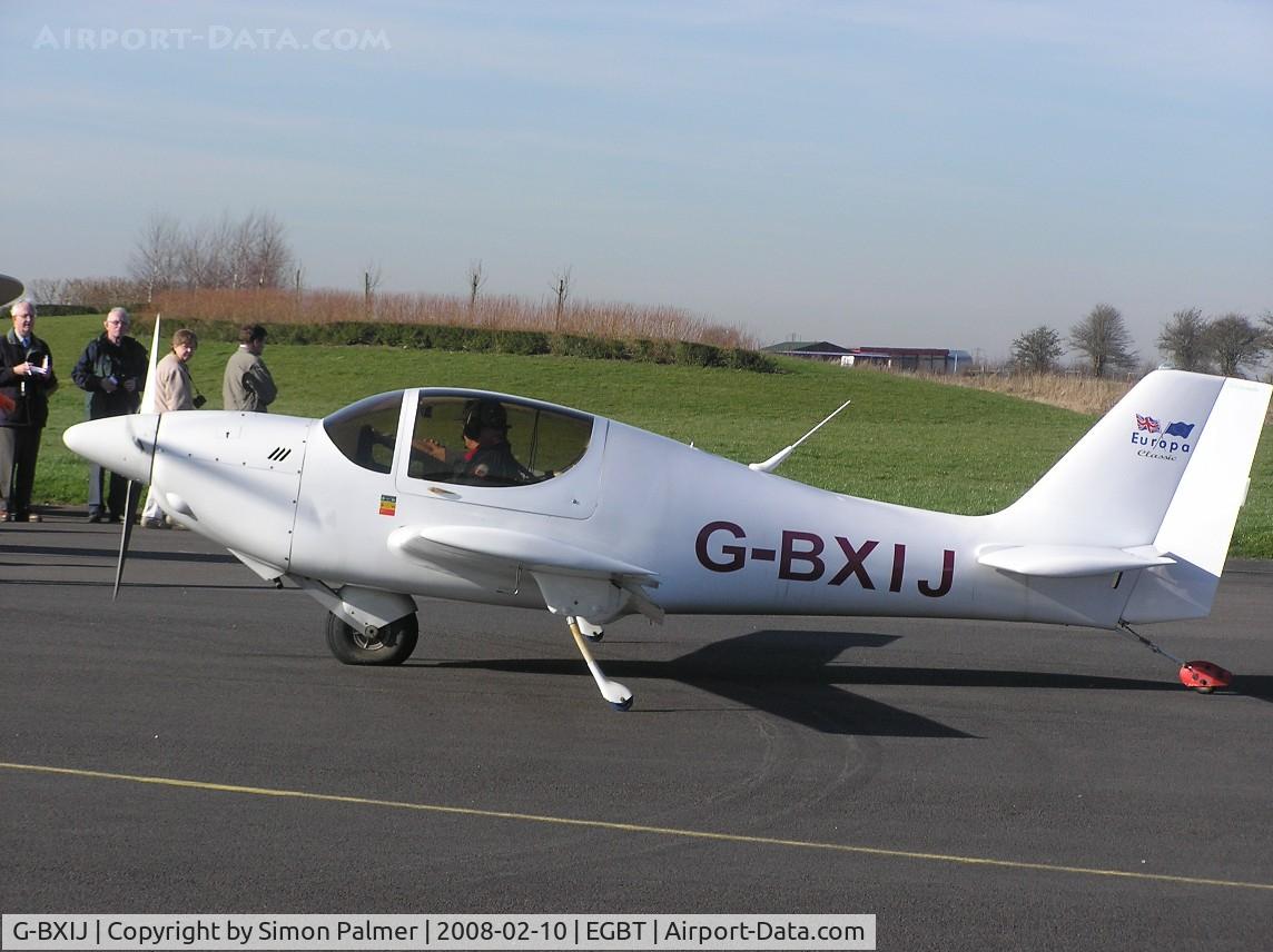 G-BXIJ, 1997 Europa Monowheel C/N PFA 247-12698, Seen at the Valentines Fly-In at Turweston