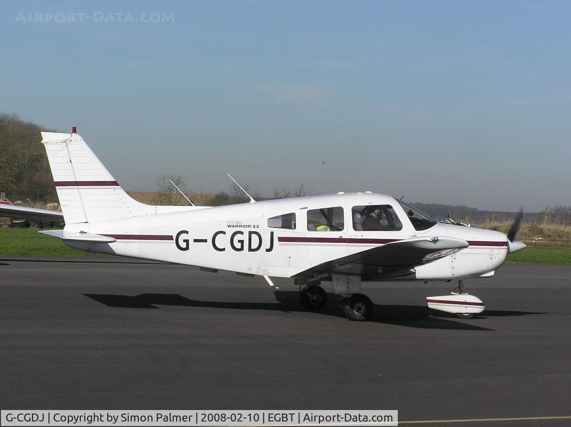 G-CGDJ, 1981 Piper PA-28-161 Cherokee Warrior II C/N 28-8116256, Seen at the Valentines Fly-In at Turweston