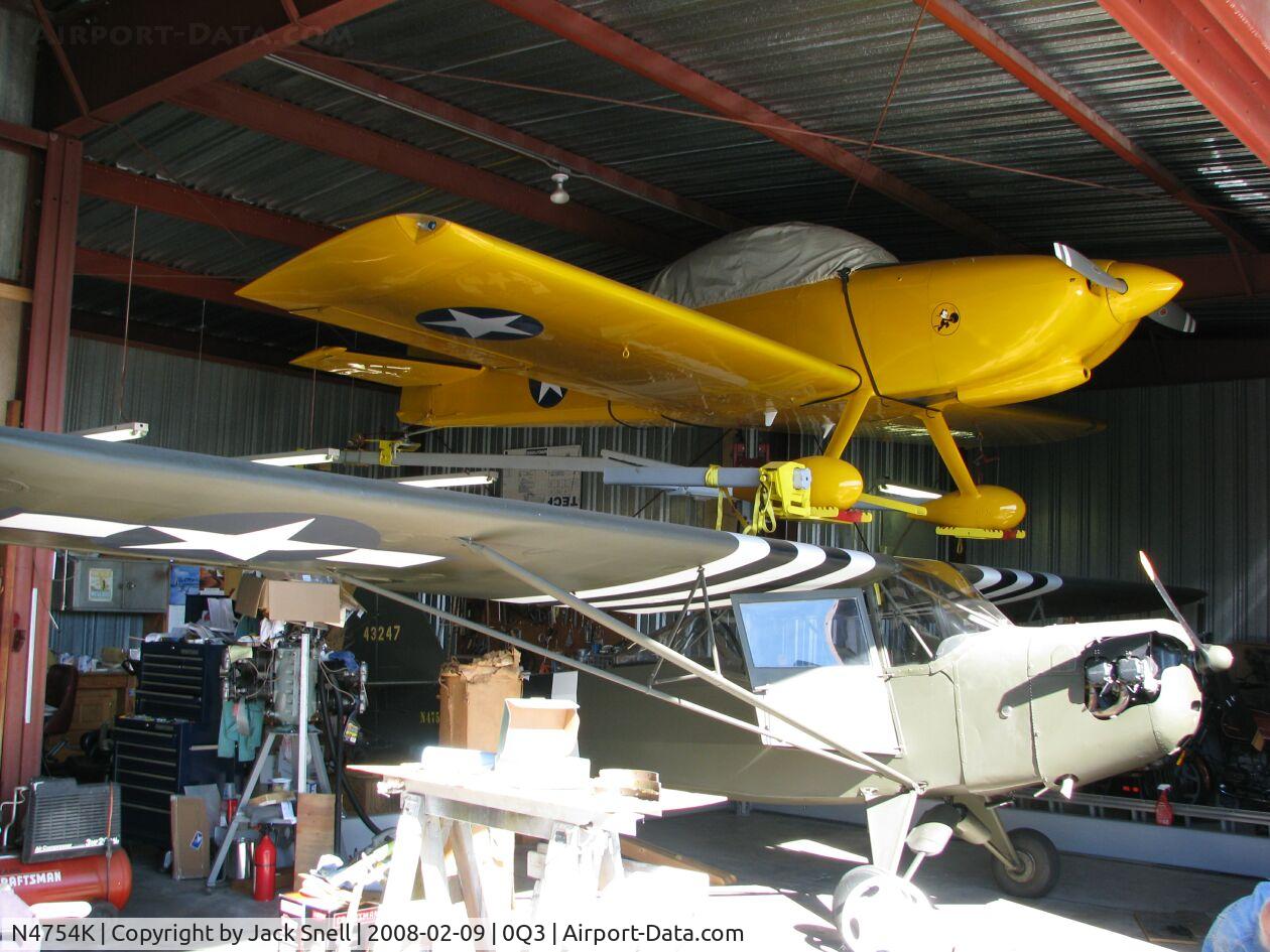 N4754K, 1943 Taylorcraft DCO-65 C/N L-4822, Taken at the Schellville Antique Aerodrome Display Weekend