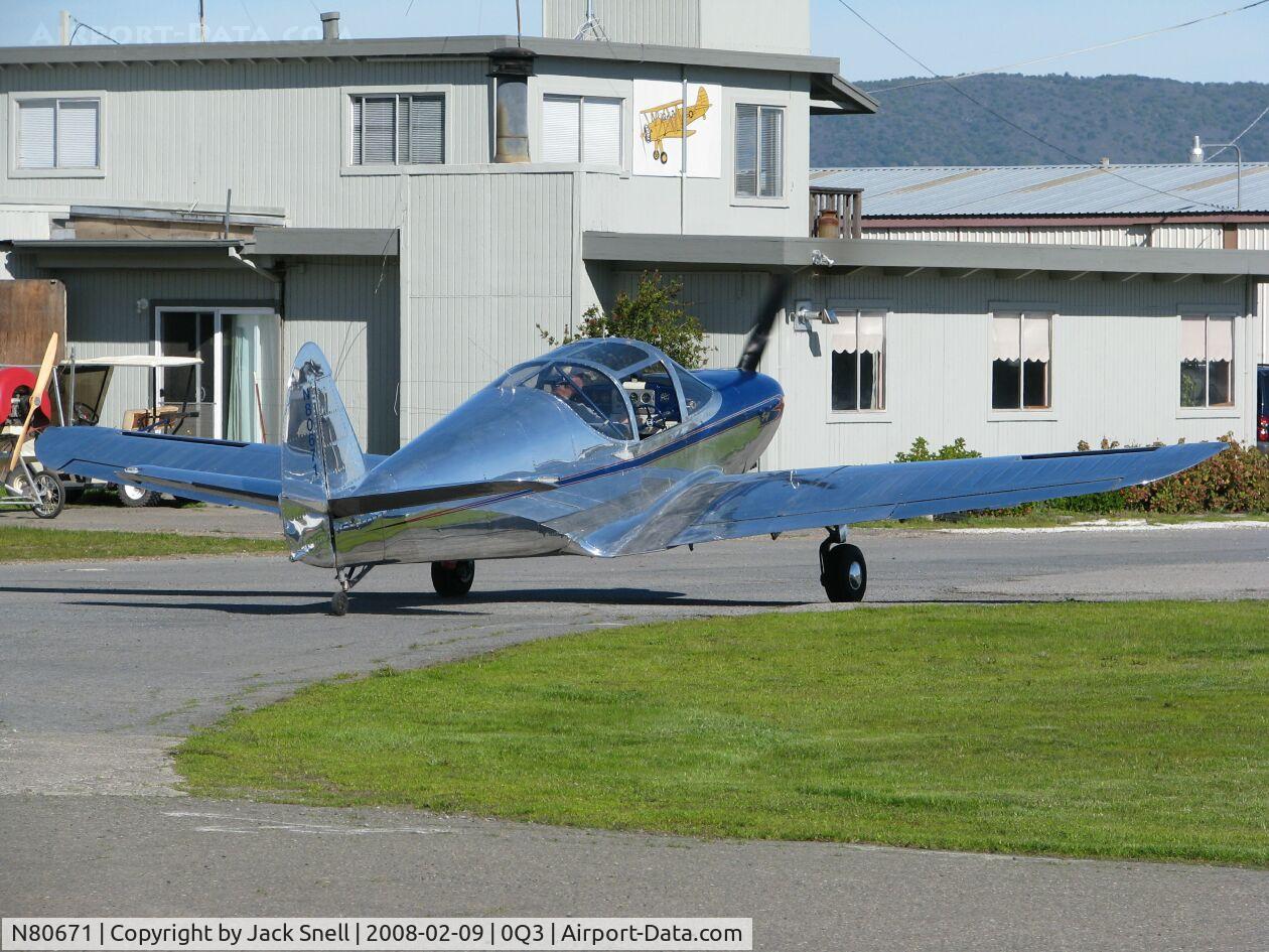 N80671, 1946 Globe GC-1B Swift C/N 1076, Taken at the Schellville Antique Aerodrome Display Weekend