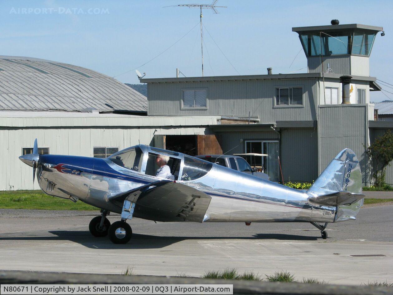 N80671, 1946 Globe GC-1B Swift C/N 1076, Taken at the Schellville Antique Aerodrome Display Weekend