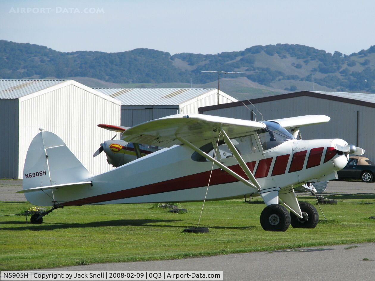 N5905H, 1949 Piper PA-16 Clipper C/N 16-528, Taken at the Schellville Antique Aerodrome Display Weekend