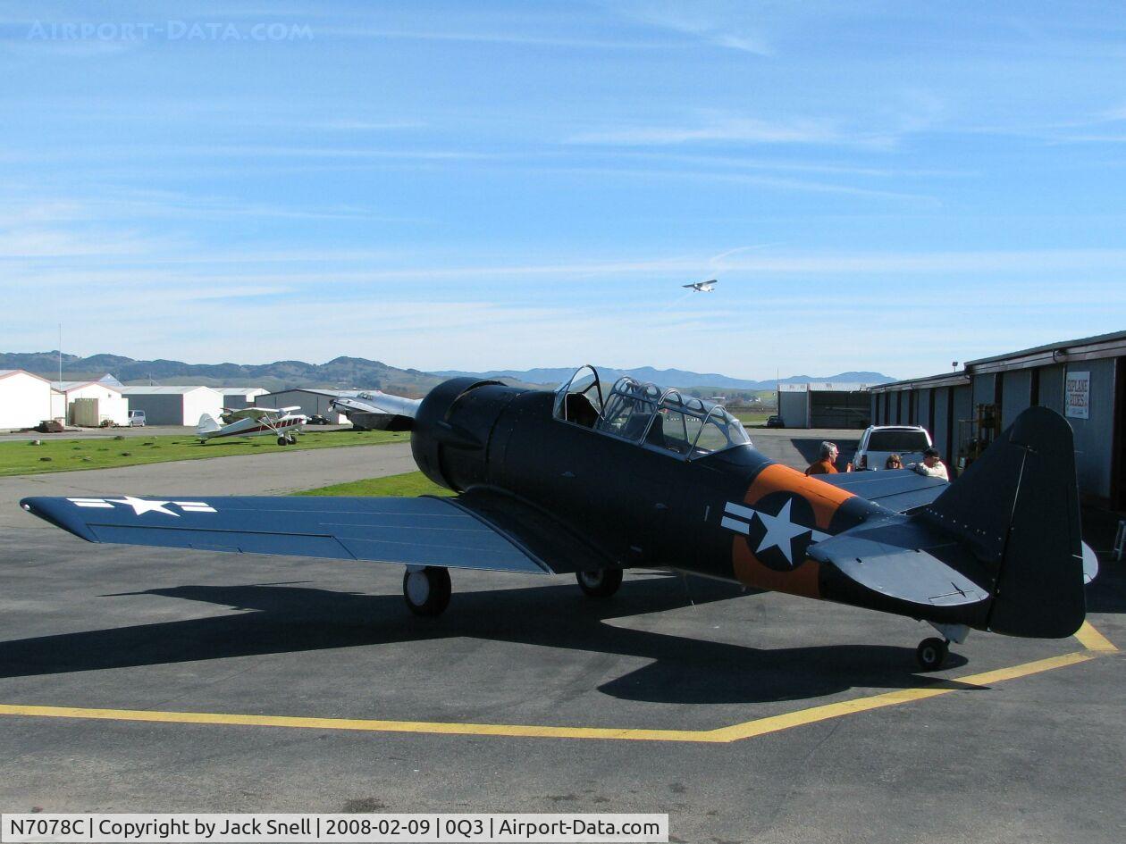 N7078C, 1956 North American AT-6C C/N 55-53150, Taken at the Schellville Antique Aerodrome Display Weekend