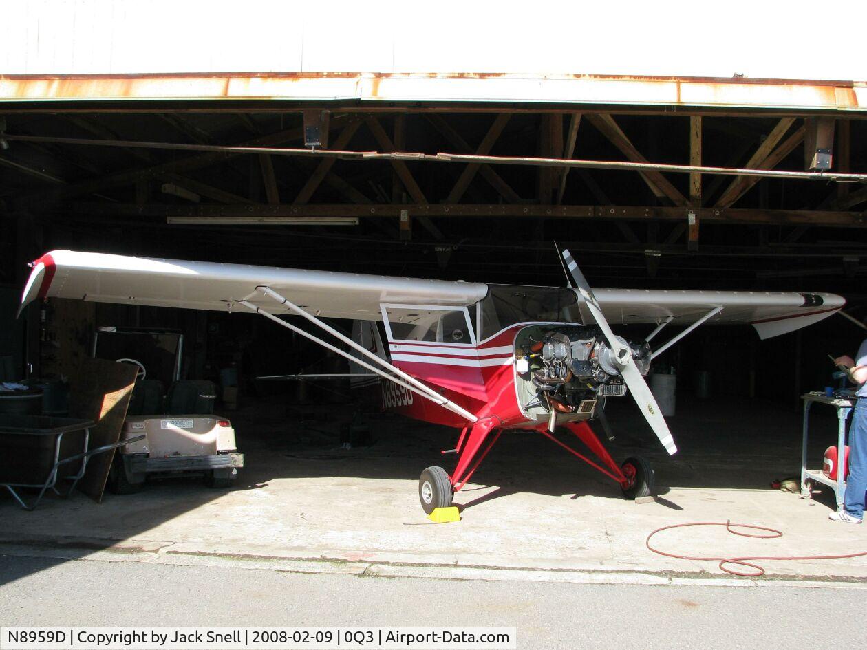N8959D, 1958 Piper PA-22-160 Tri Pacer C/N 22-6122, Taken at the Schellville Antique Aerodrome Display Weekend