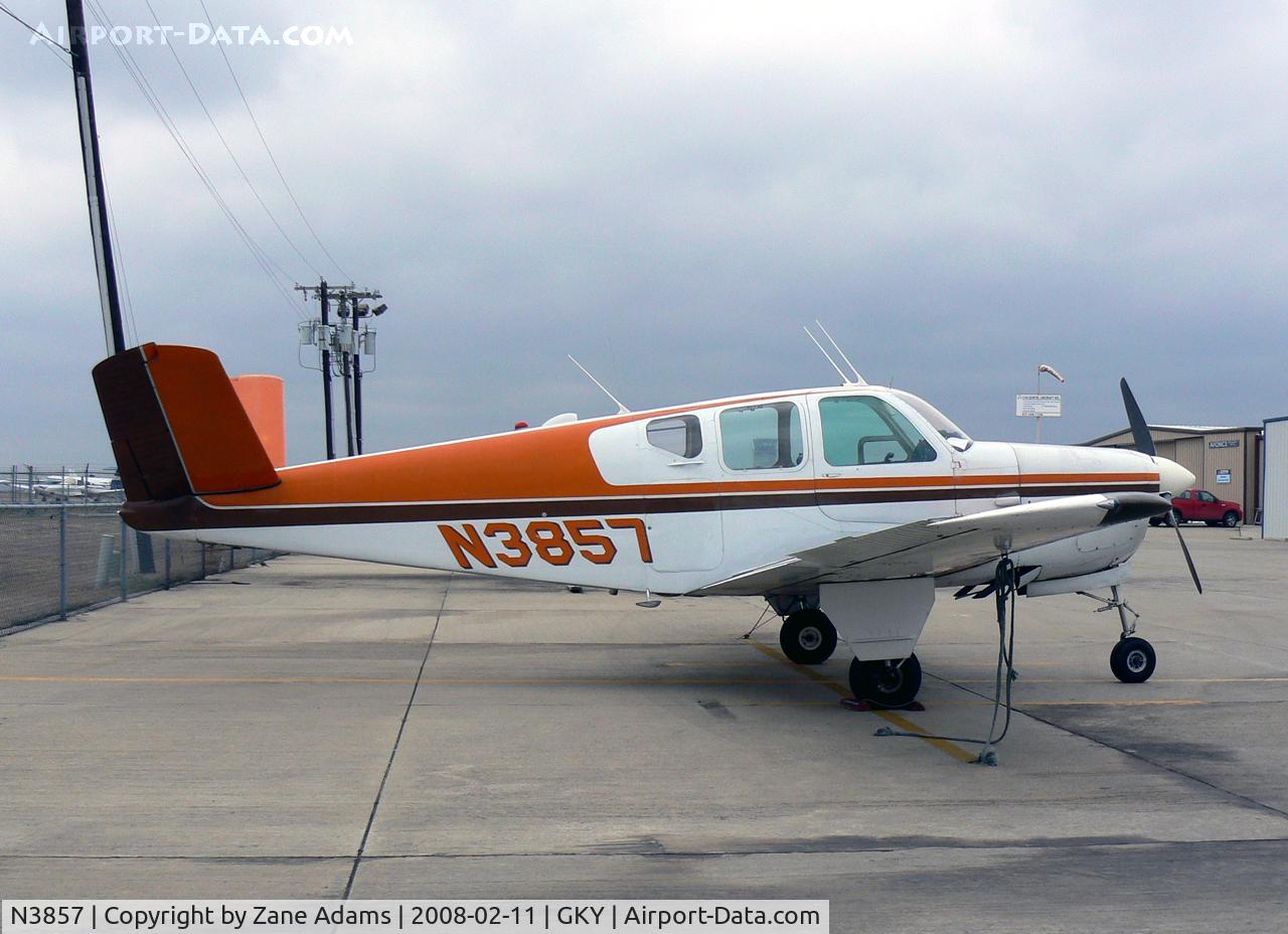 N3857, 1947 Beech 35 Bonanza C/N D-1099, At Arlington Municipal