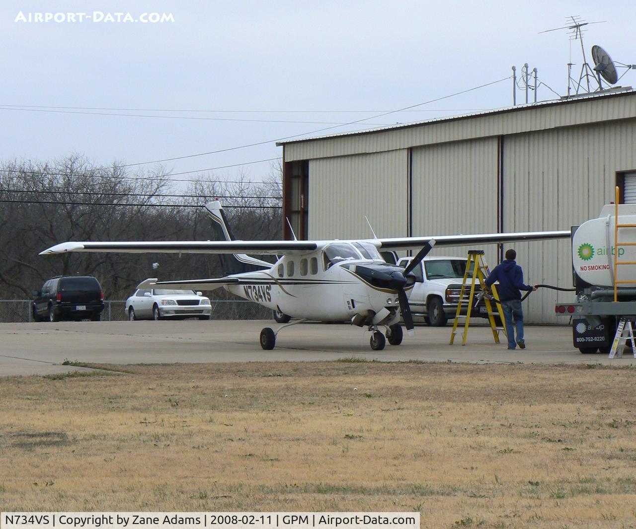 N734VS, 1980 Cessna P210N Pressurised Centurion C/N P21000614, At Grand Prairie Municipal