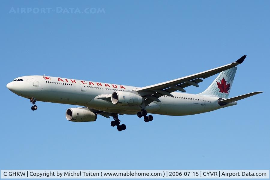 C-GHKW, 2001 Airbus A330-343 C/N 0408, Air Canada