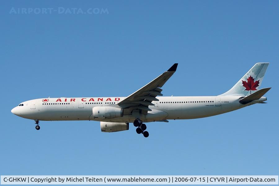 C-GHKW, 2001 Airbus A330-343 C/N 0408, Air Canada