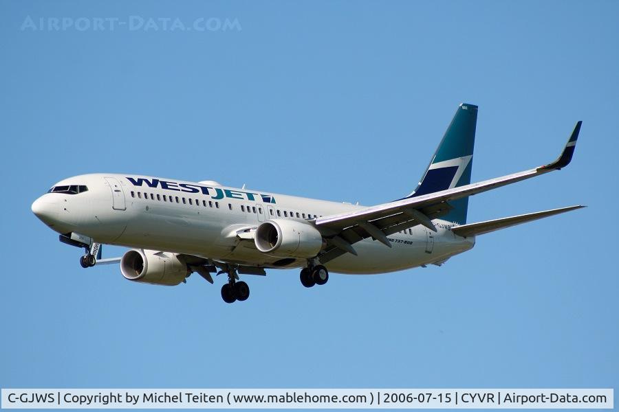 C-GJWS, 2005 Boeing 737-8CT C/N 34152, Westjet