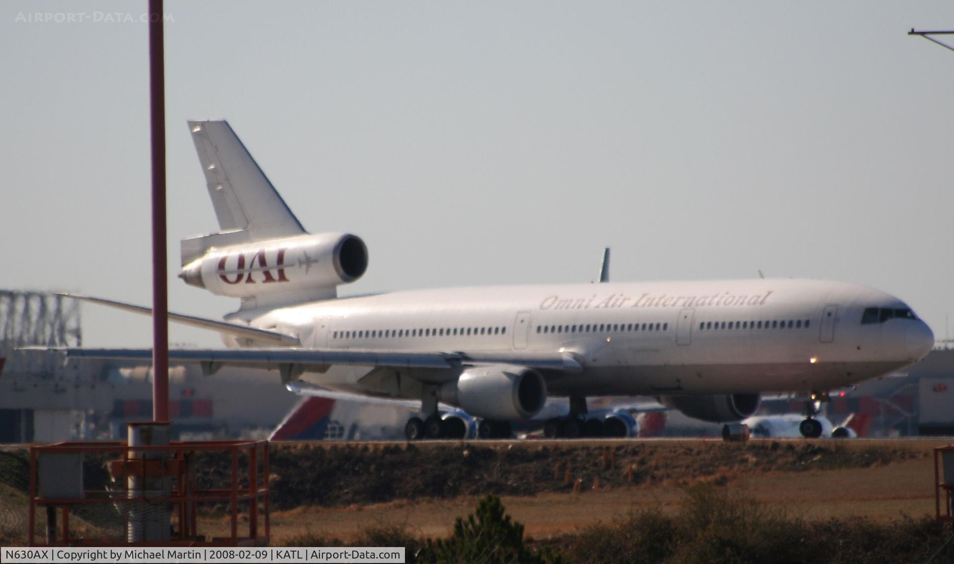 N630AX, 1979 McDonnell Douglas DC-10-30 C/N 46596, Number one for Runway 26L