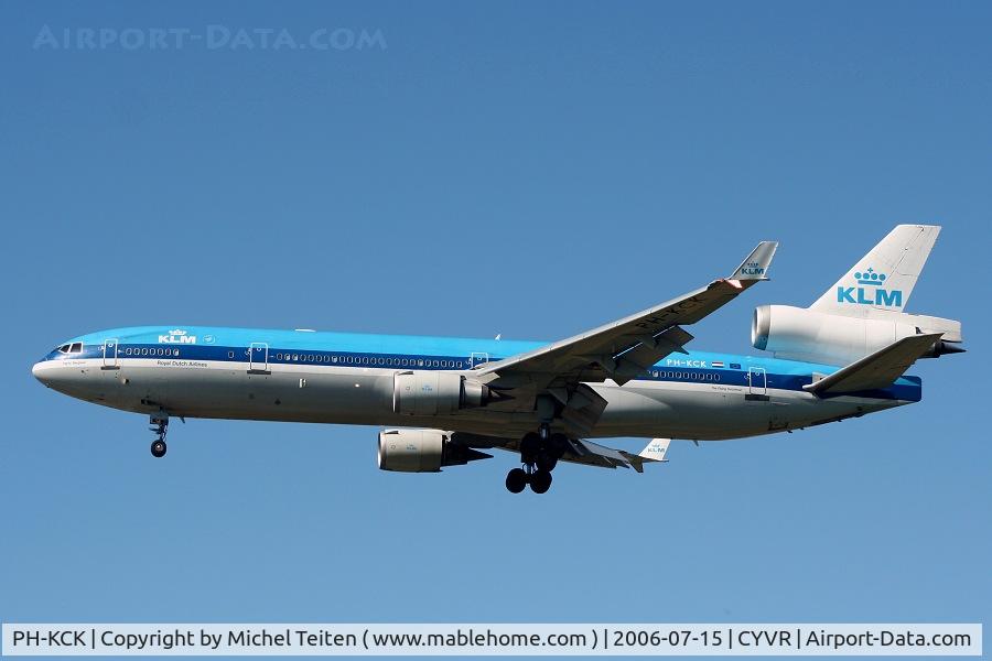 PH-KCK, 1997 McDonnell Douglas MD-11 C/N 48564, KLM flight arriving from Amsterdam