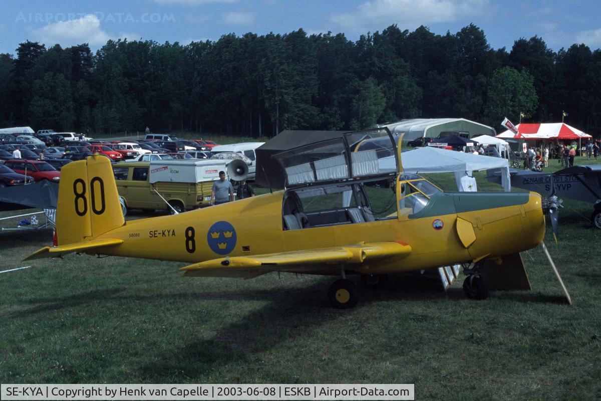 SE-KYA, 1960 Saab Sk.50C Safir C/N 91-395, Saab Safir at Barkarby airfield, Stockholm, Sweden