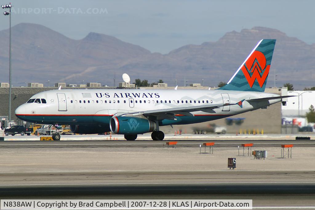 N838AW, 2005 Airbus A319-132 C/N 2615, US Airways / 2005 Airbus A319-132