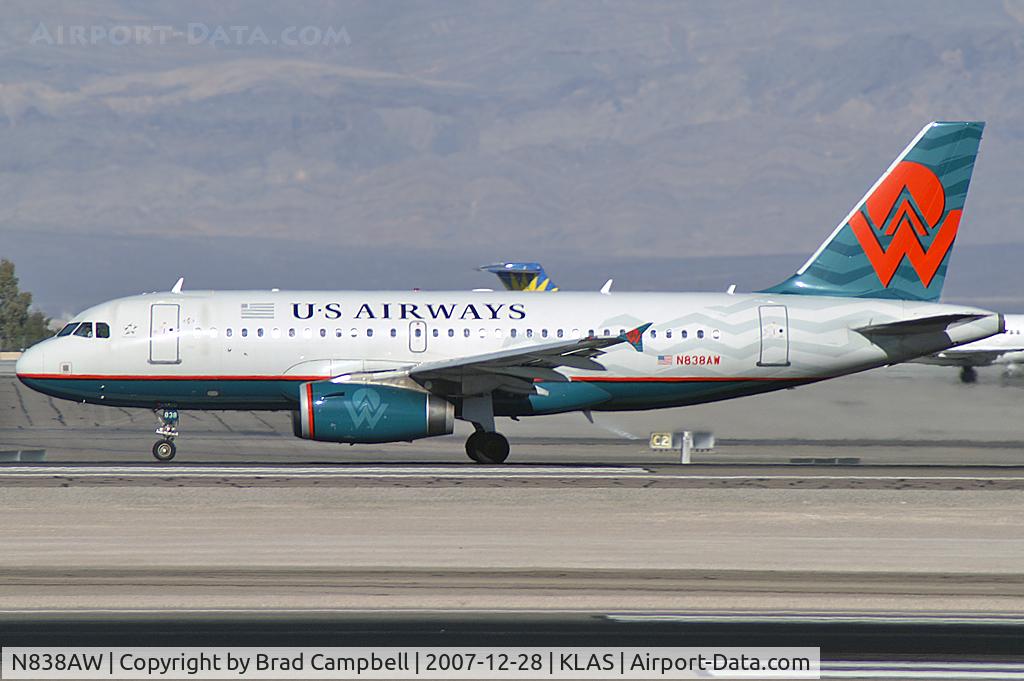 N838AW, 2005 Airbus A319-132 C/N 2615, US Airways / 2005 Airbus A319-132