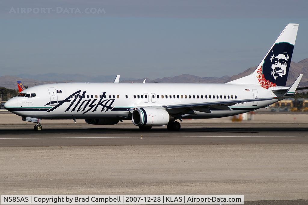 N585AS, 2007 Boeing 737-890 C/N 35683, Alaska Airlines - 'Lei' #3 / 2007 Boeing 737-890