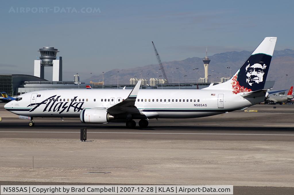 N585AS, 2007 Boeing 737-890 C/N 35683, Alaska Airlines - 'Lei' #3 / 2007 Boeing 737-890