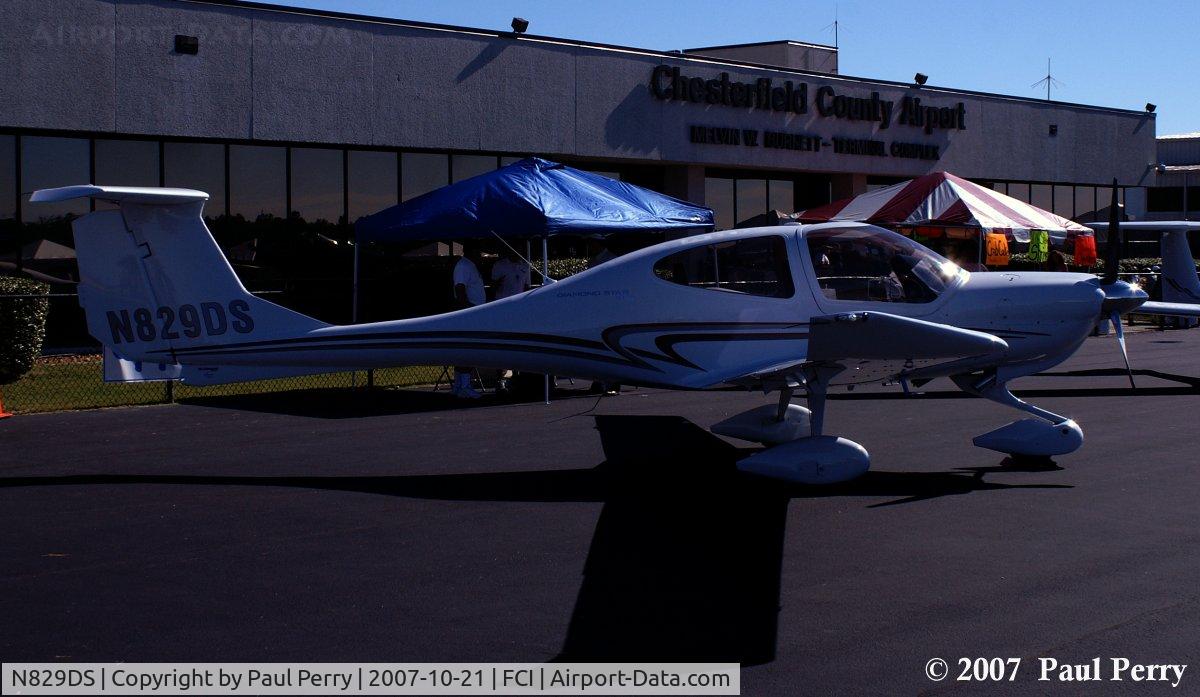 N829DS, 2007 Diamond DA-40 Diamond Star C/N 40.849, Shaped like that, she's begging to be painted like a wasp