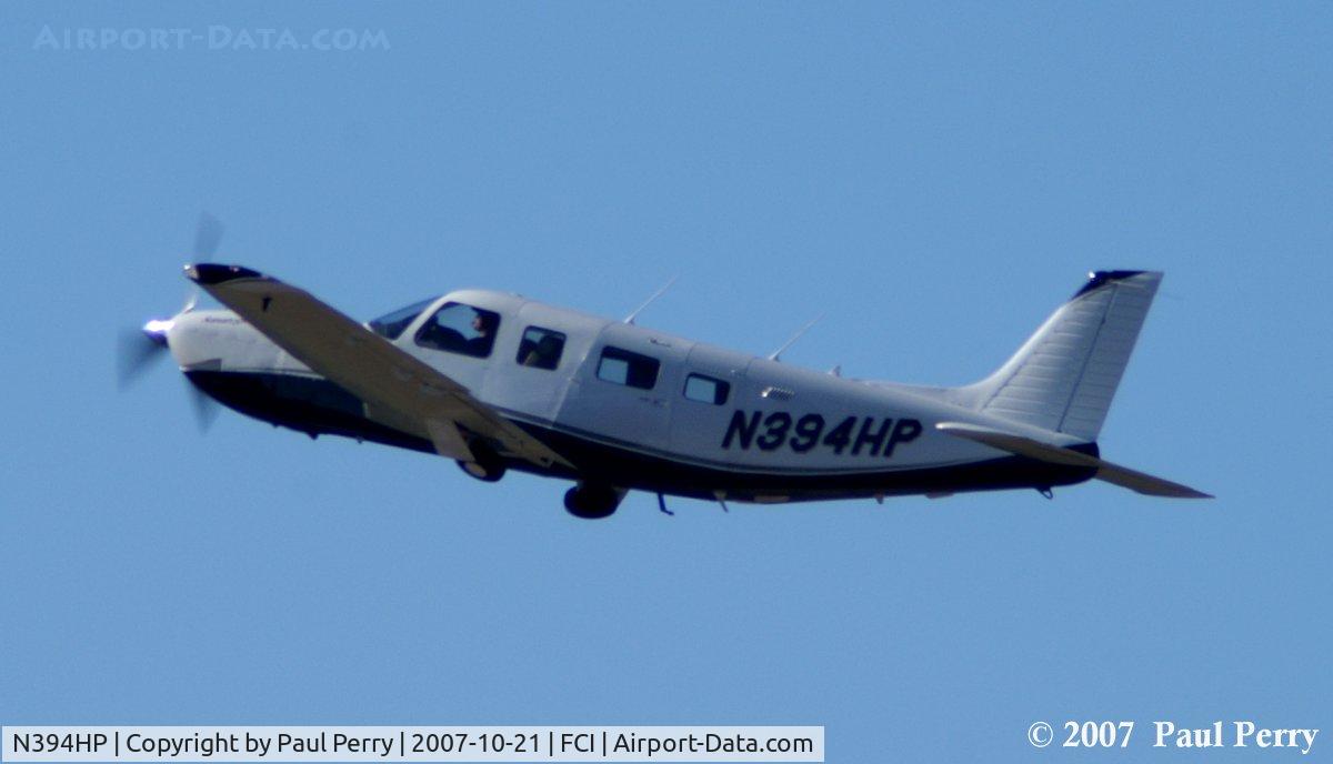 N394HP, 1993 Piper PA-32R-301 C/N 3213066, Off into the mild blue yonder