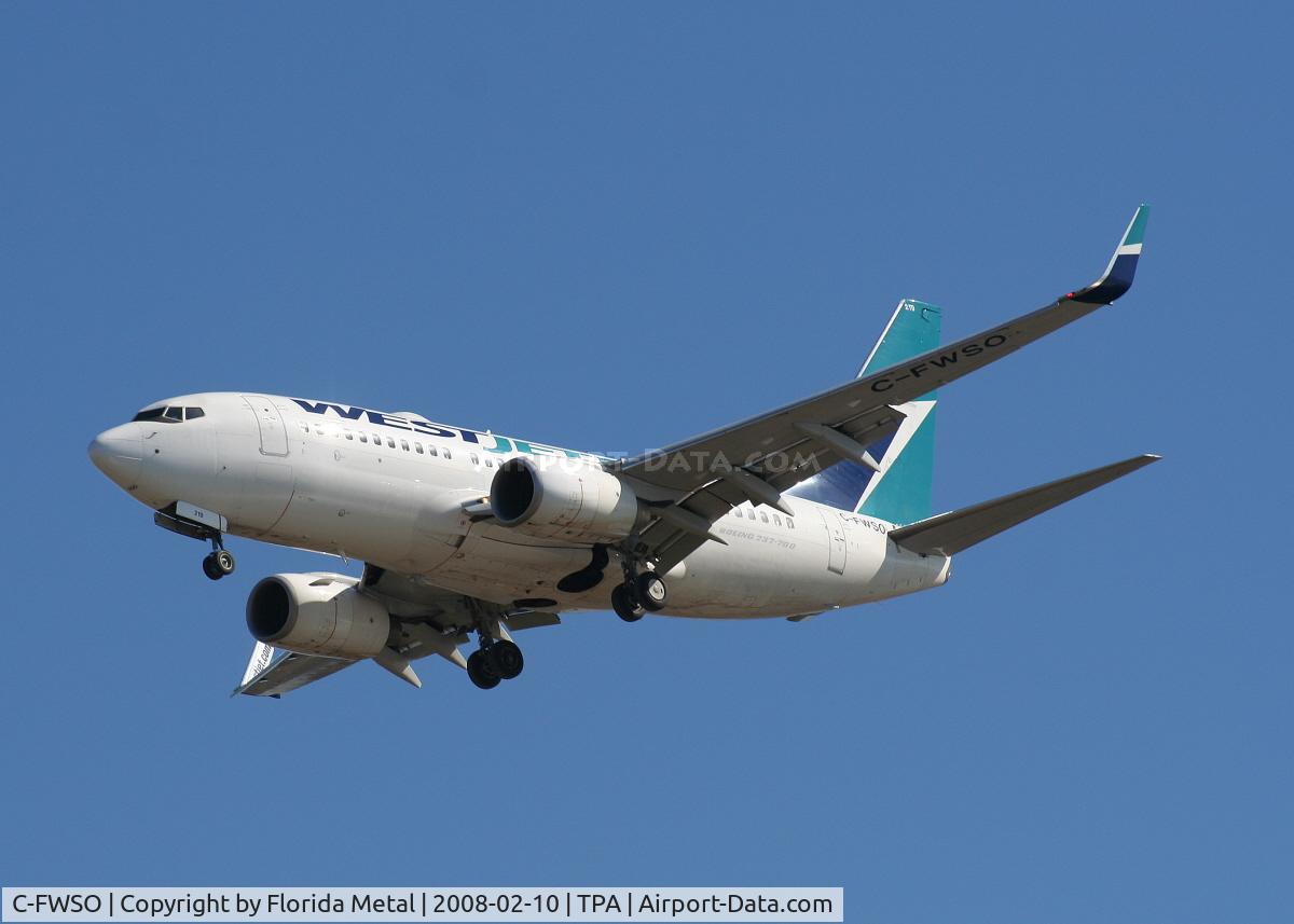 C-FWSO, 2004 Boeing 737-7CT C/N 32759, West Jet