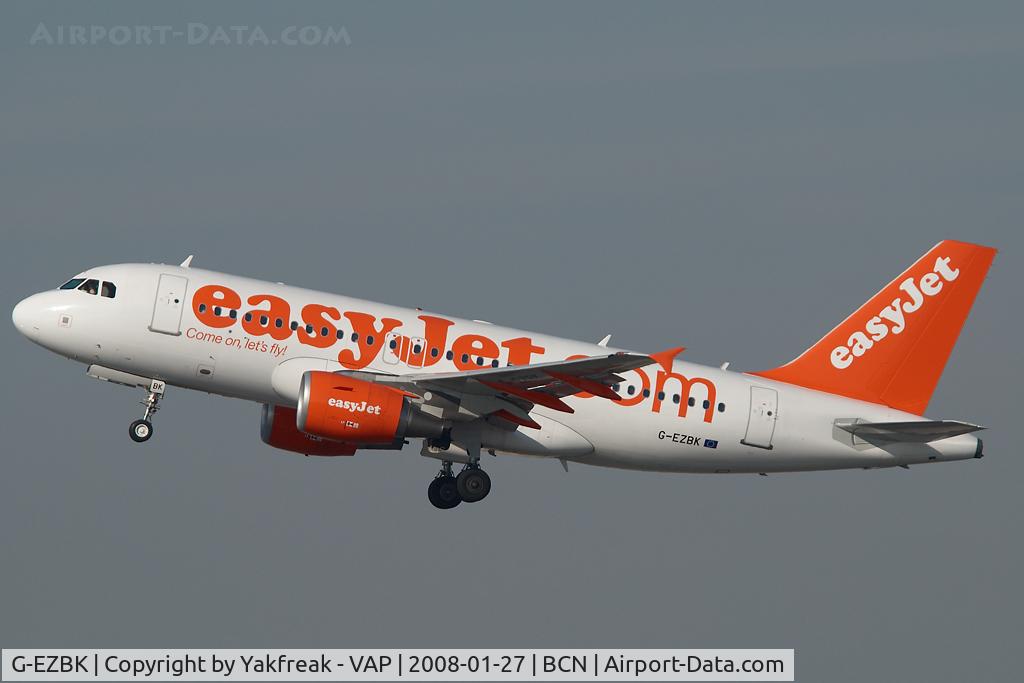 G-EZBK, 2007 Airbus A319-111 C/N 3041, Easyjet Airbus 319
