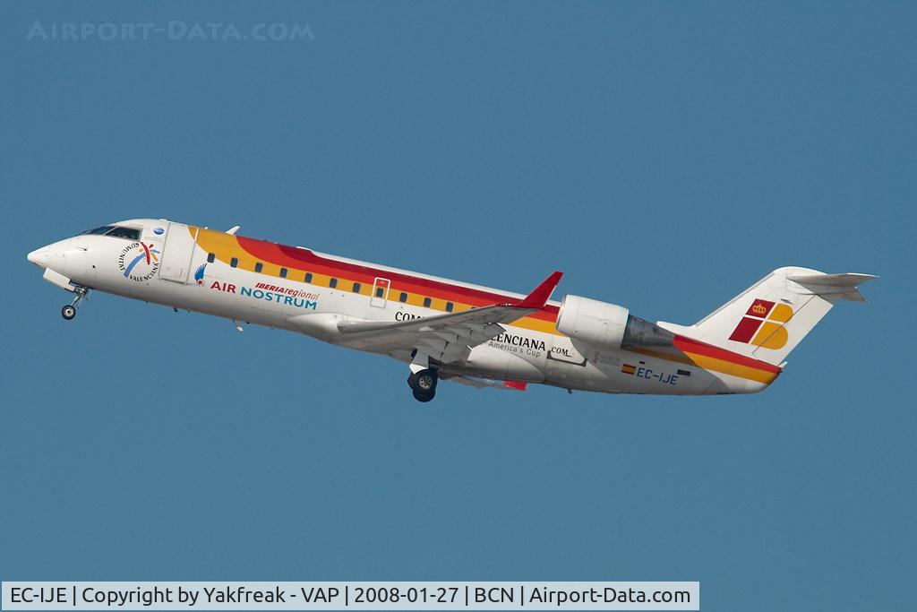 EC-IJE, 2002 Bombardier CRJ-200ER (CL-600-2B19) C/N 7700, Air Nostrum Regionaljet