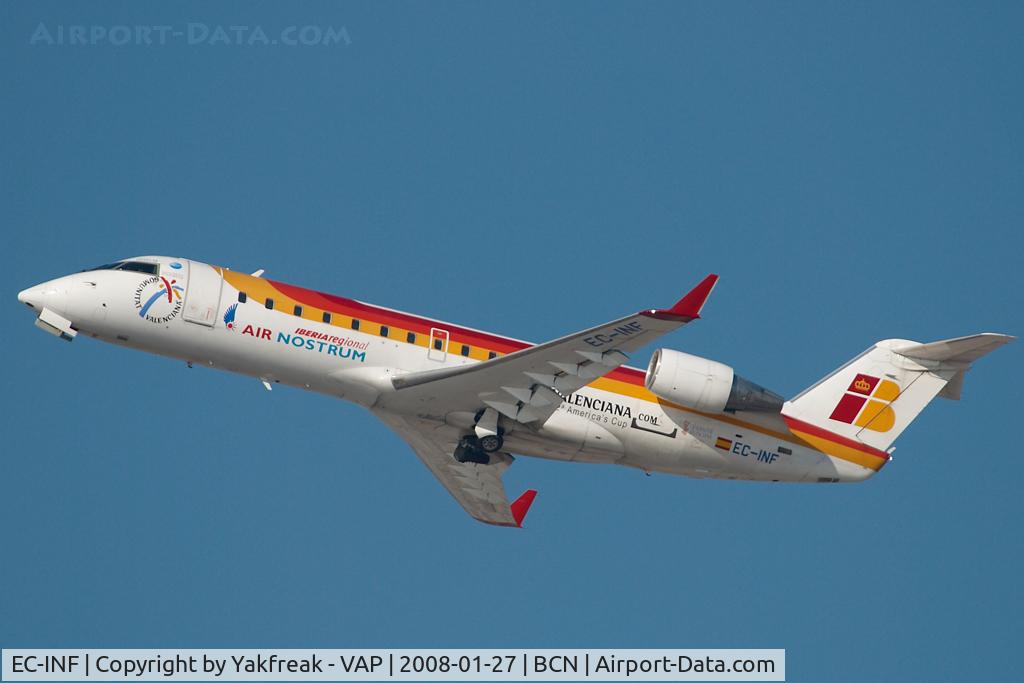 EC-INF, 2003 Bombardier CRJ-200ER (CL-600-2B19) C/N 7785, Air Nostrum Regionaljet