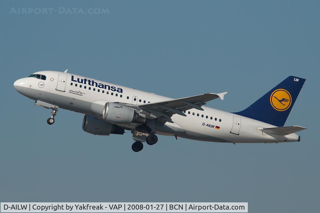 D-AILW, 1998 Airbus A319-114 C/N 853, Lufthansa Airbus A319