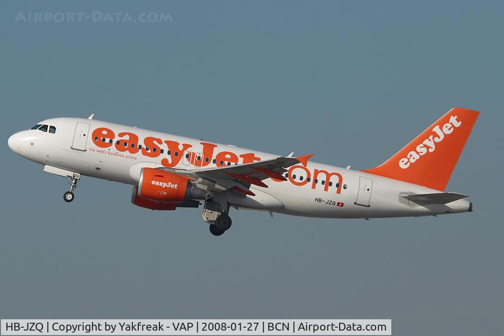 HB-JZQ, 2005 Airbus A319-111 C/N 2450, Easyjet Airbus 319