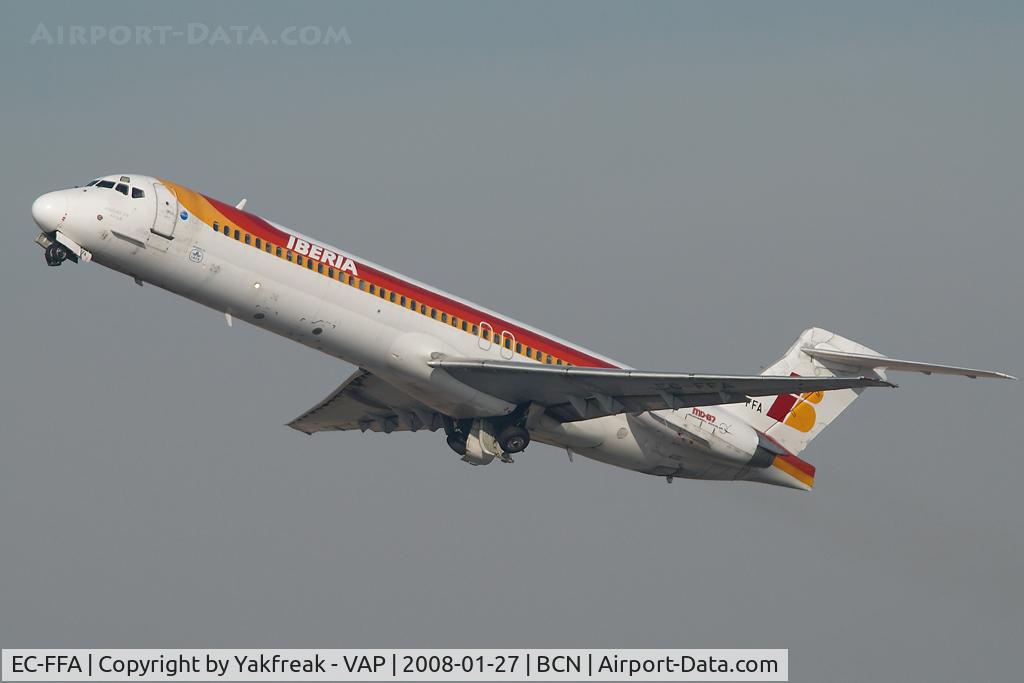 EC-FFA, 1991 McDonnell Douglas MD-87 (DC-9-87) C/N 53209, Iberia MD87