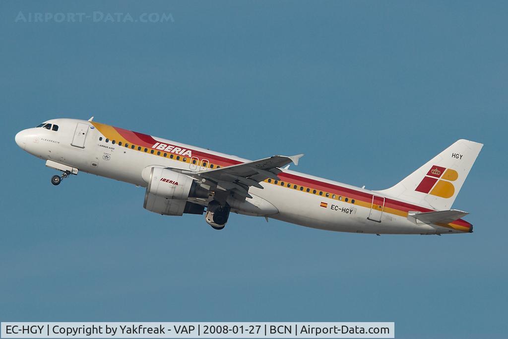 EC-HGY, 2000 Airbus A320-214 C/N 1200, Iberia Airbus 320